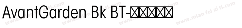 AvantGarden Bk BT字体转换